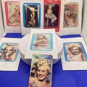 Marilyn Monroe Vintage 7 Prepaid Flex'Net Telecards Rare